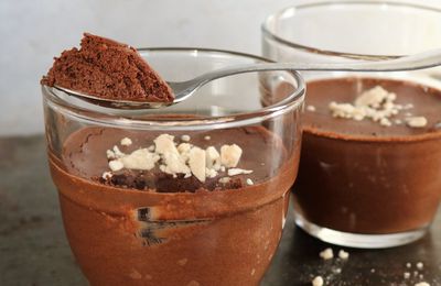 Mousse au chocolat végan