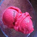 Sorbet minute Thermomix à la fraise sans oeufs