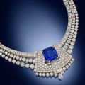 A diamond and sapphire transformable necklace, by Grassy, circa 1935