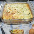 GRATIN DE COURGETTES AUX LARDONS ET COMTE