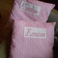 Coussins pour chambre de filles 