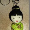 Bijoux de sac ou Porte clefs kokeshi …