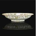 A rare Nishapur slip-painted bowl, Central Asia, 8th/9th century