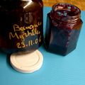 Fausse confiture banane-myrtilles