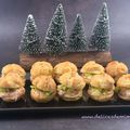 Petits choux au crabe-kiwi pour l’apéro