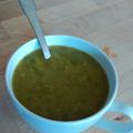 Soupe aux fanes de radis