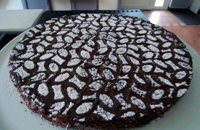 gâteau chocolat, courgettes