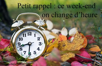 ET CE WEEK-END...