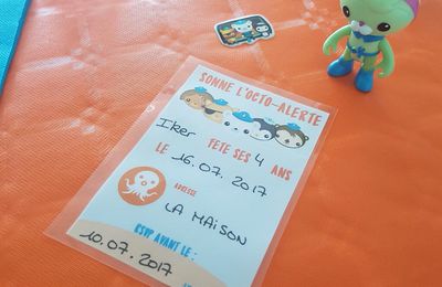 Bilan 4 ans - Anniversaire Octonauts - Free Printable