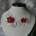 Collier de Mariage Joli Coquelicot