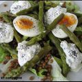Salade fraîcheur aux asperges vertes, lentilles et graines de pavot