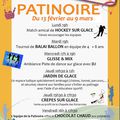 Programme d'animation de la patinoire.Vacances de Février 2012