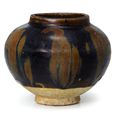 A Cizhou russet-splashed black-glazed jar, Northern Song dynasty (960-1127)