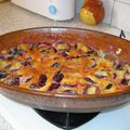 Clafoutis aux prunes de mon jardin