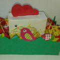 Bricolage, une poule pour le printemps