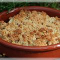 Crumble de poires aux pistaches