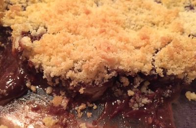 Recette du 28/02/16: Crumble à la banane/chocolat !