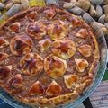 Tarte amandes et confiture de pêche 