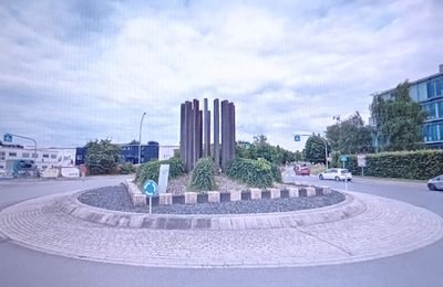 Rond-point à Hesperange (Luxembourg)
