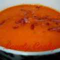 Soupe de tomates au chèvres frais et coriandre