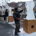 Sculpture sur glace à Epinal