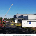 Incendie dans une usine