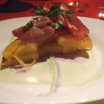 Croque ananas au filet d'Anvers