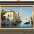 Alphonse LECOZ (XIX-XXème). Canal à Venise 