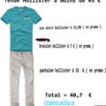 Tenue hollister en promo