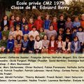 Ecole privée CM2 1979