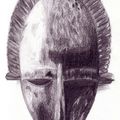 dessin n°1 ; reproduction du masque .