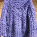 Pull mohair violet