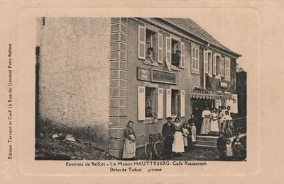 Quid de cette carte postale concernant cette Maison Hautteberg dans les environs de Belfort ?