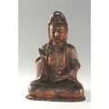 Importante statuette de Guan Yin. Chine, époque Ming. XVIIème siècle. 
