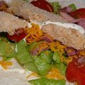 Wraps au poulet croustillant et au bacon