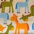 coupon tissu patchwork enfant motif animaux romantique env. 40x50 cm