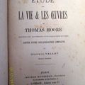 VALLAT GUSTAVE ETUDE SUR LA VIE ET LES OEUVRES DE THOMAS MOORE 1886 DG 19