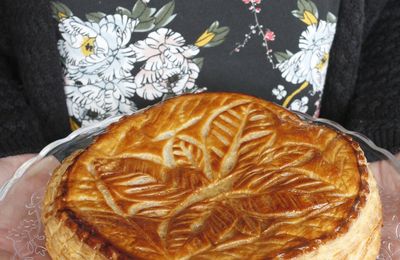 Galette des Rois, frangipane noisettes-framboises