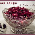 Salade de chou rouge à l'aigre-douce