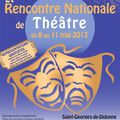 Palmarès de la RENATHEA 2013 (Rencontre Nationale de Théâtre du 8 au 11 mai à St-Georges-de-Didonne)