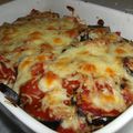 Gratin d'aubergine/tomate/mozzarella