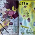 la double page d'art journal de septembre 