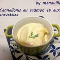 Cannellonis au saumon et aux crevettes