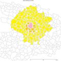 Fond de carte Aire urbaine d'Angers