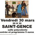 Spectacle de chanson française, vendredi 30 mars 2012
