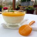 Panna cotta au coulis frais de mangue & passion 