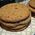Cookies praliné et pépites de chocolat
