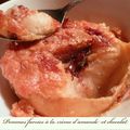 Pommes farcies à la crème d'amandes et chocolat (Ronde interblog)