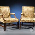 Thomas Chippendale, Gainsborough armchairs. Circa 1760