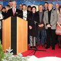 ONZE MÉDAILLES AGRAFFÉES LORS DE LA CÉRÉMONIE DES VŒUX AU PERSONNEL COMMUNAL.